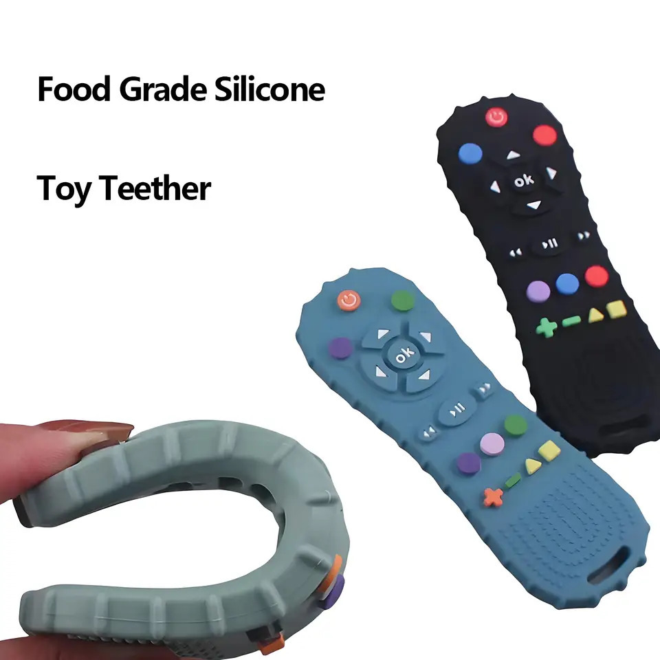 1/2/3 PCS Remote Control Shape Baby Teethers Silicone Toys Suitable for 6-36 Months Boys and Girls Just Teething Baby Gift260901 - view 3
