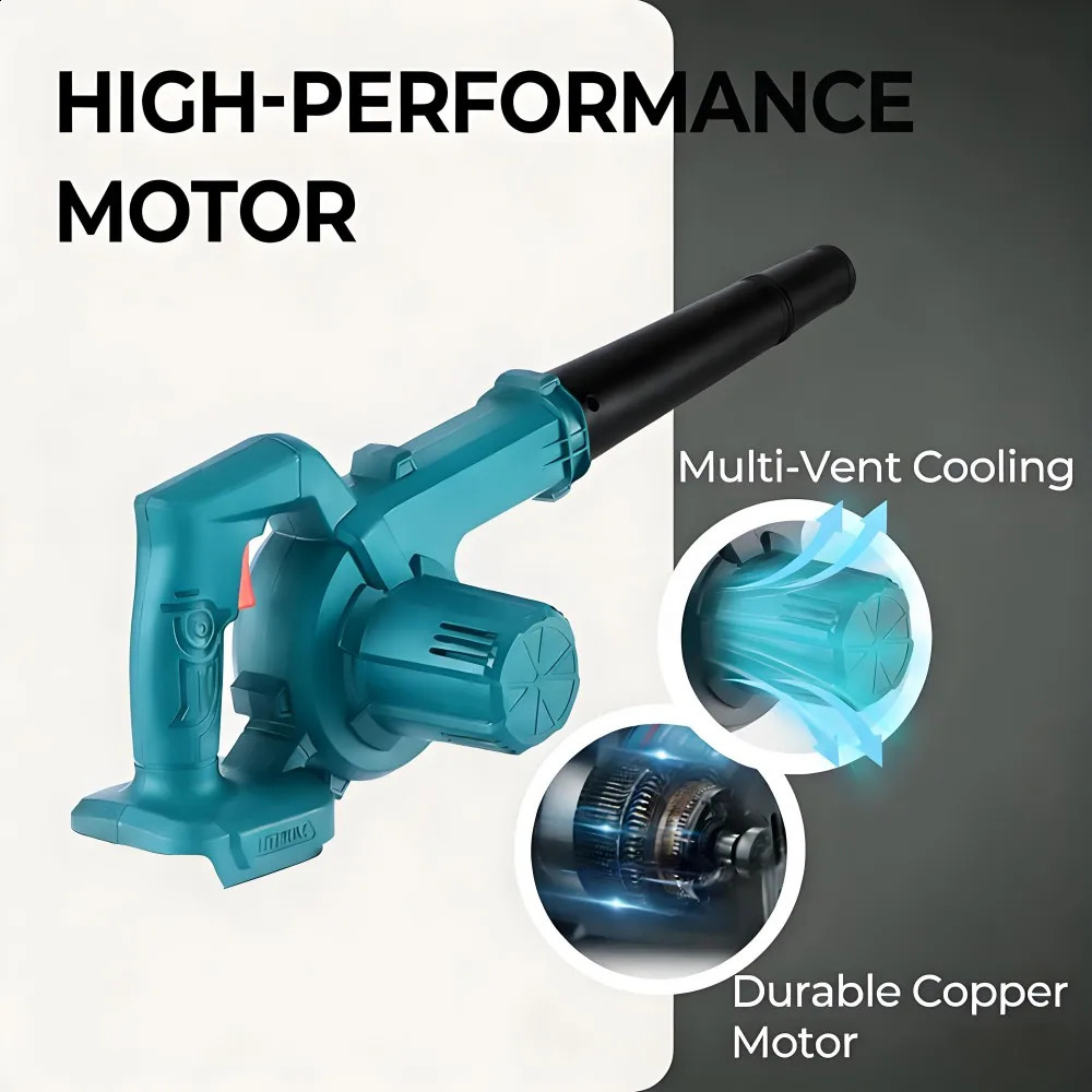 Cordless 2 in 1 Air Blower Vacuum Cleaner Leaf Dust Collector for Car Computer Garden Compatible with Makita 18V21V 260831 - view 6