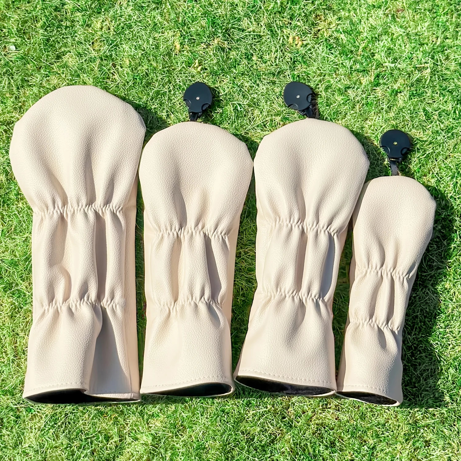 1pc4pcs Golf Club Head Covers Compatible for DriverFairwayHybrid Wood Heads PU Protective Headcovers with Warrior 260902 - view 4