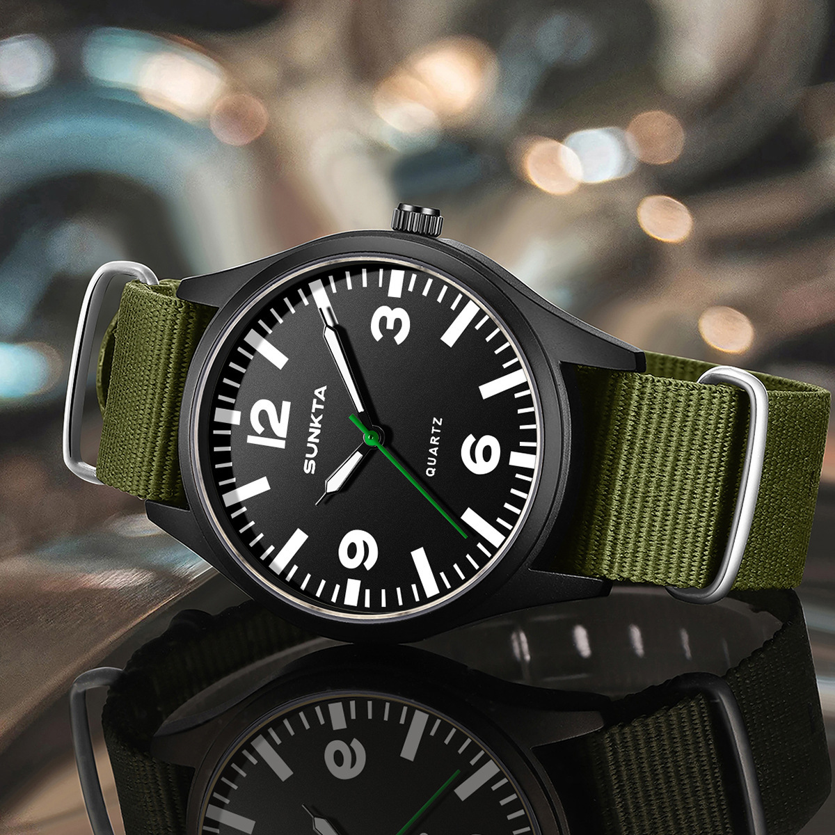New Fashionable Simple Digital Scale Watch For Men And Students, Luminous Waterproof Quartz Wristwatch - view 6