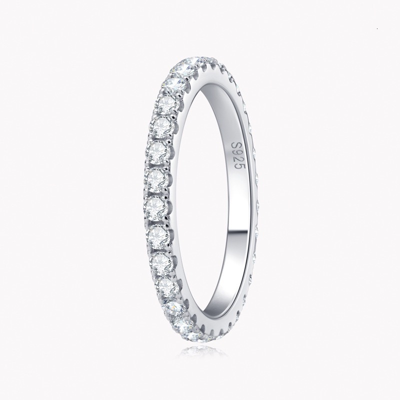 Customized fine jewelry solid engagement 10K 14K 18K real gold lab diamond diopside luxury women's wedding ring - view 5