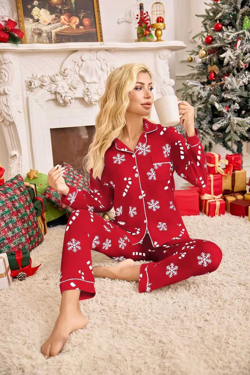 Pajama Set Woman Pyjamas Women Pajamas for Lady Loungewear Sets Woman Christmas 2 Piece Set Night Wear Female Women's NightgownT260831 - view 3