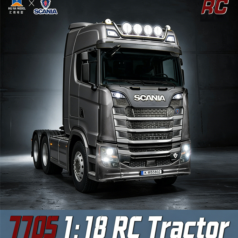2026 New Huina 1501 1509 Scania 770S Full Scale RC Large Trailer Flat Dump Bucket Model Electric Truck Toy High end Gift 26Y0901 - view 3