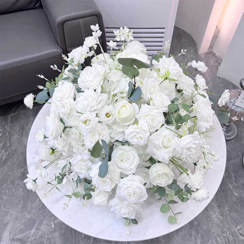 Green Artificial Plant Flower Luxury Ball Floral Arrangement Table Centerpieces for Wedding Aisle Banquet Party Event DecorN260831 - view 6