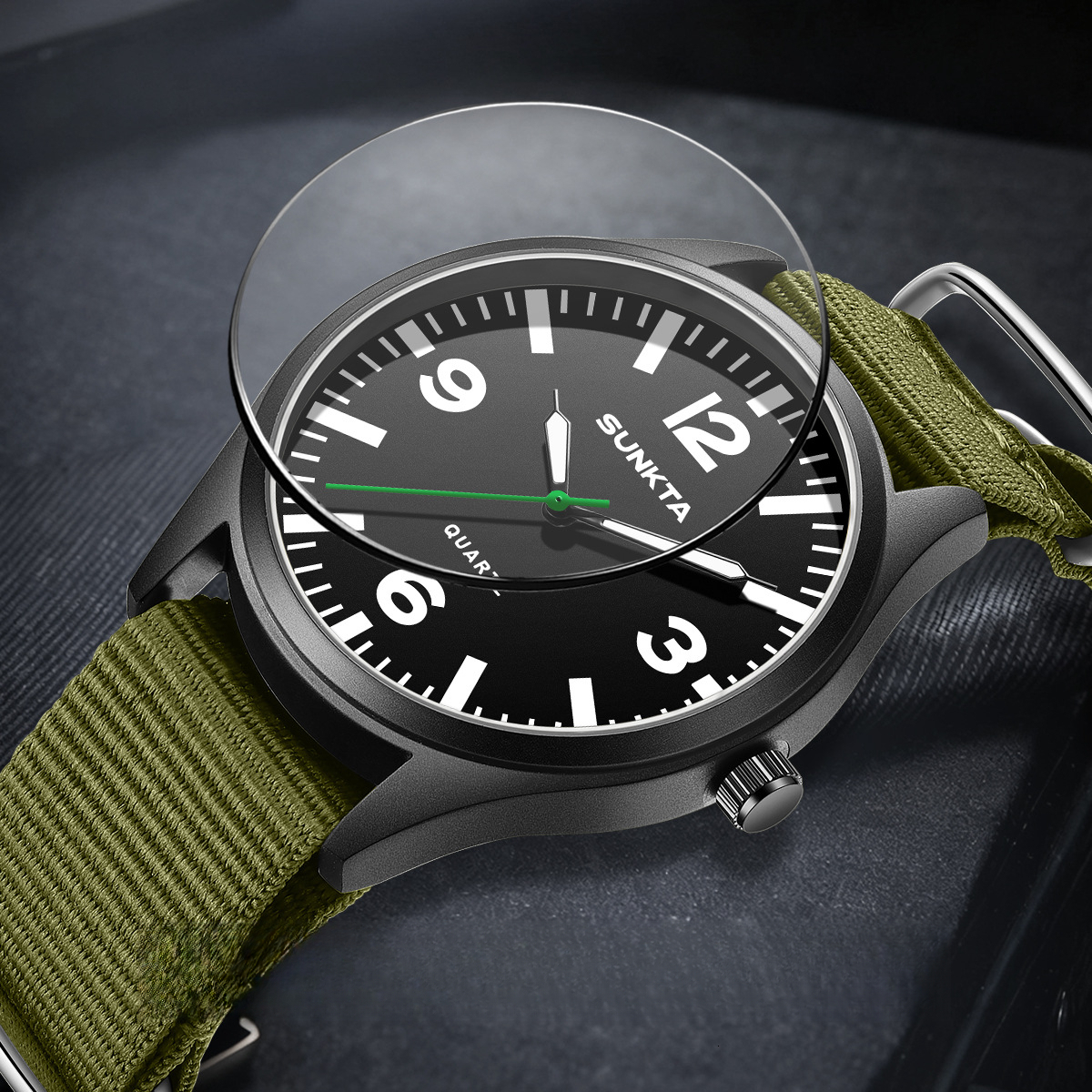 New Fashionable Simple Digital Scale Watch For Men And Students, Luminous Waterproof Quartz Wristwatch - view 5