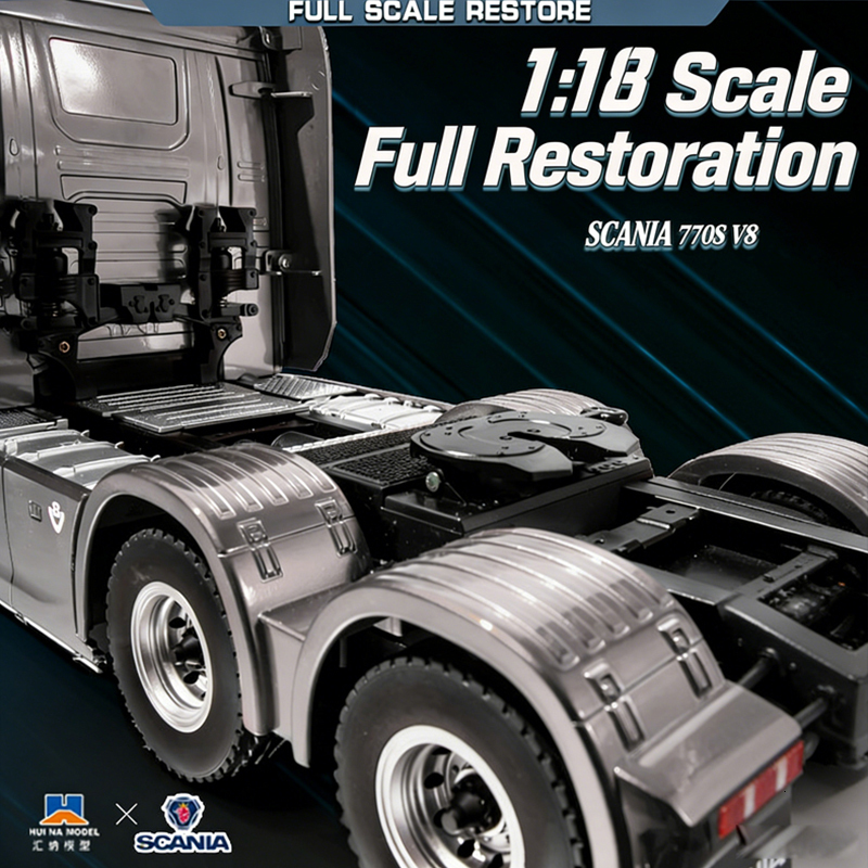 2026 New Huina 1501 1509 Scania 770S Full Scale RC Large Trailer Flat Dump Bucket Model Electric Truck Toy High end Gift 26Y0901 - view 4