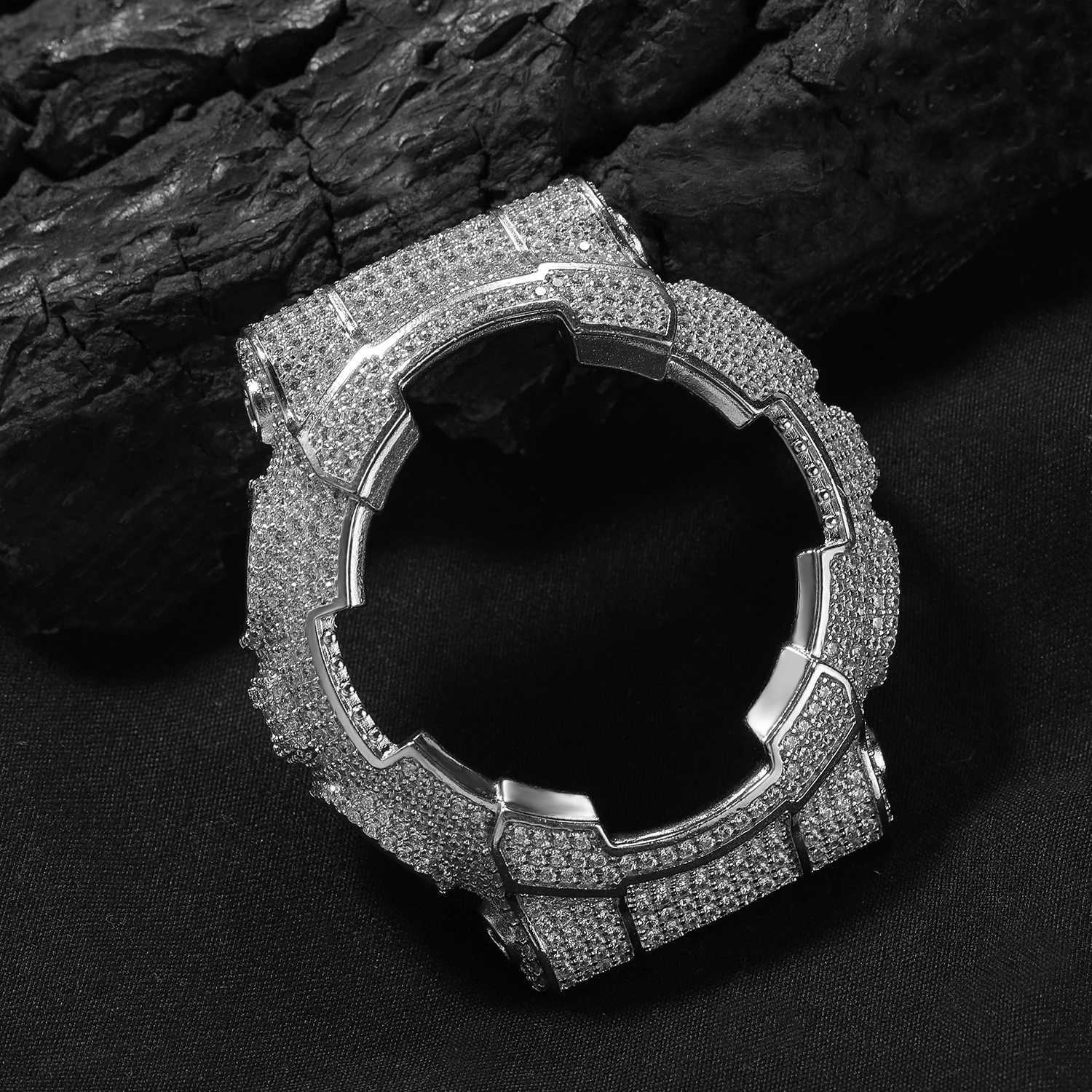 Out KING THE BLING BaRBed Wire Spiked Moissanite Mod Bezel Replacement Case Compatible with GA2100 HipHop AccESSory D260828 - view 7