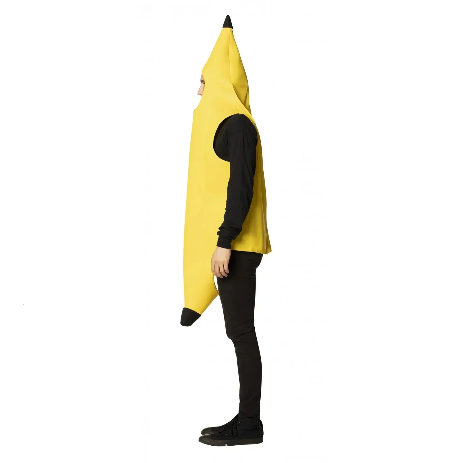 Adult Kids Unisex Funny Banana Cosplay Costume Suit Yellow Halloween Fruit Fancy Party Festival Dance Dress Costume 260902 - view 4