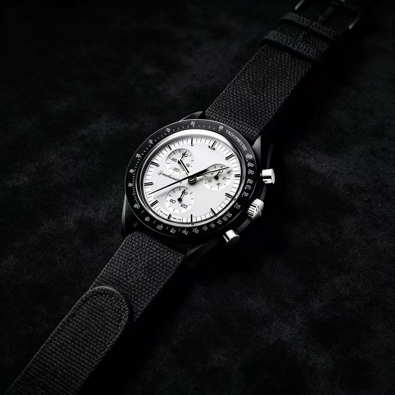 1969 Orologio Bioceramica Argento Planet Moon Quarzo Missione Mercurio 42Mm Cro…