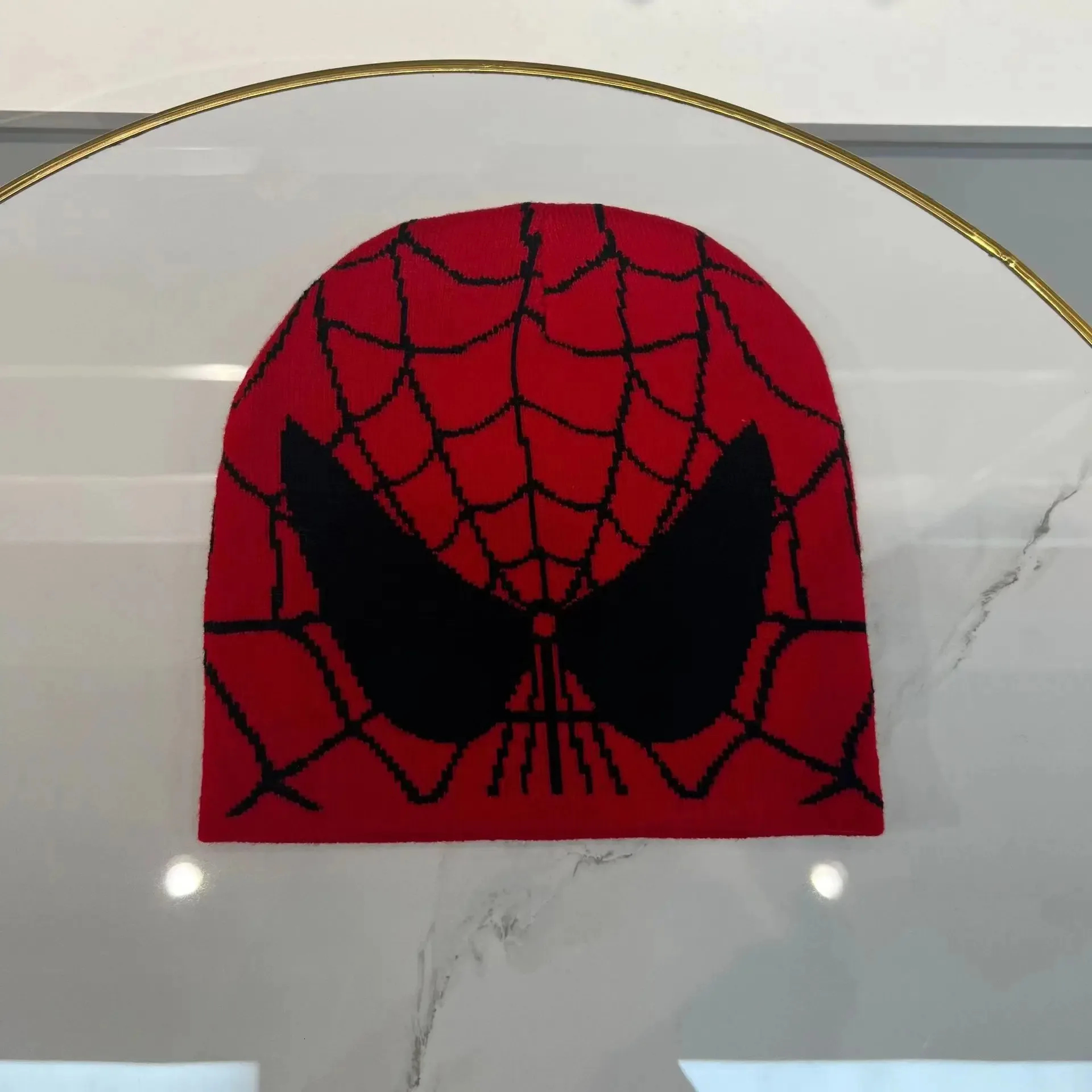 New Cartoon Spider Embroidered Hat Men Winter Autunm Warm Knitted Bonnet Cap Soft Wool Beanies Caps Boys Gifts J260902 - view 5