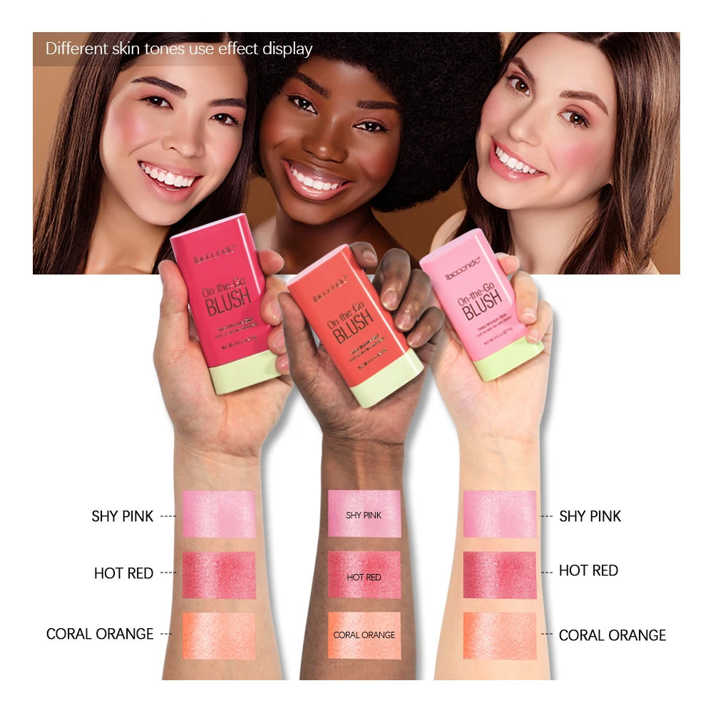 Multi-Functional Blush Stick Easy Color Rouge Blusher Cream Waterproof High Color Rendering Tone Pixi Blush Stick 260902 - view 5