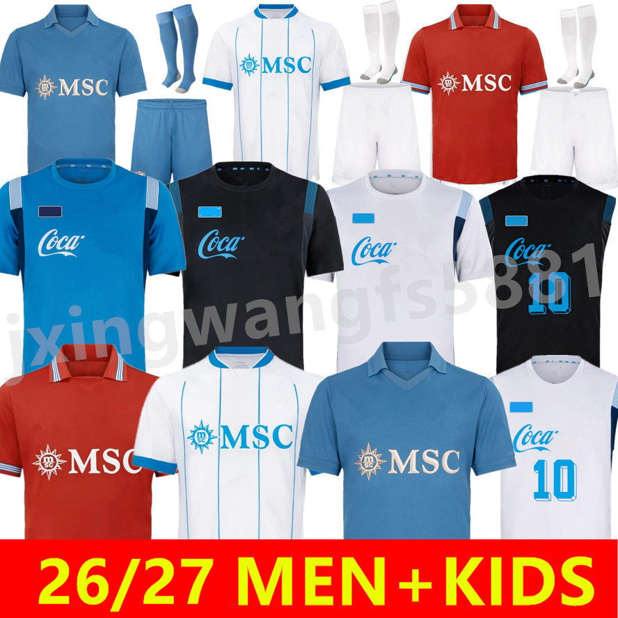 26 27 DE Bruyne Napolis Maglie Da Calcio Maglietta 2026 2027 Napoli Di Lorenzo …