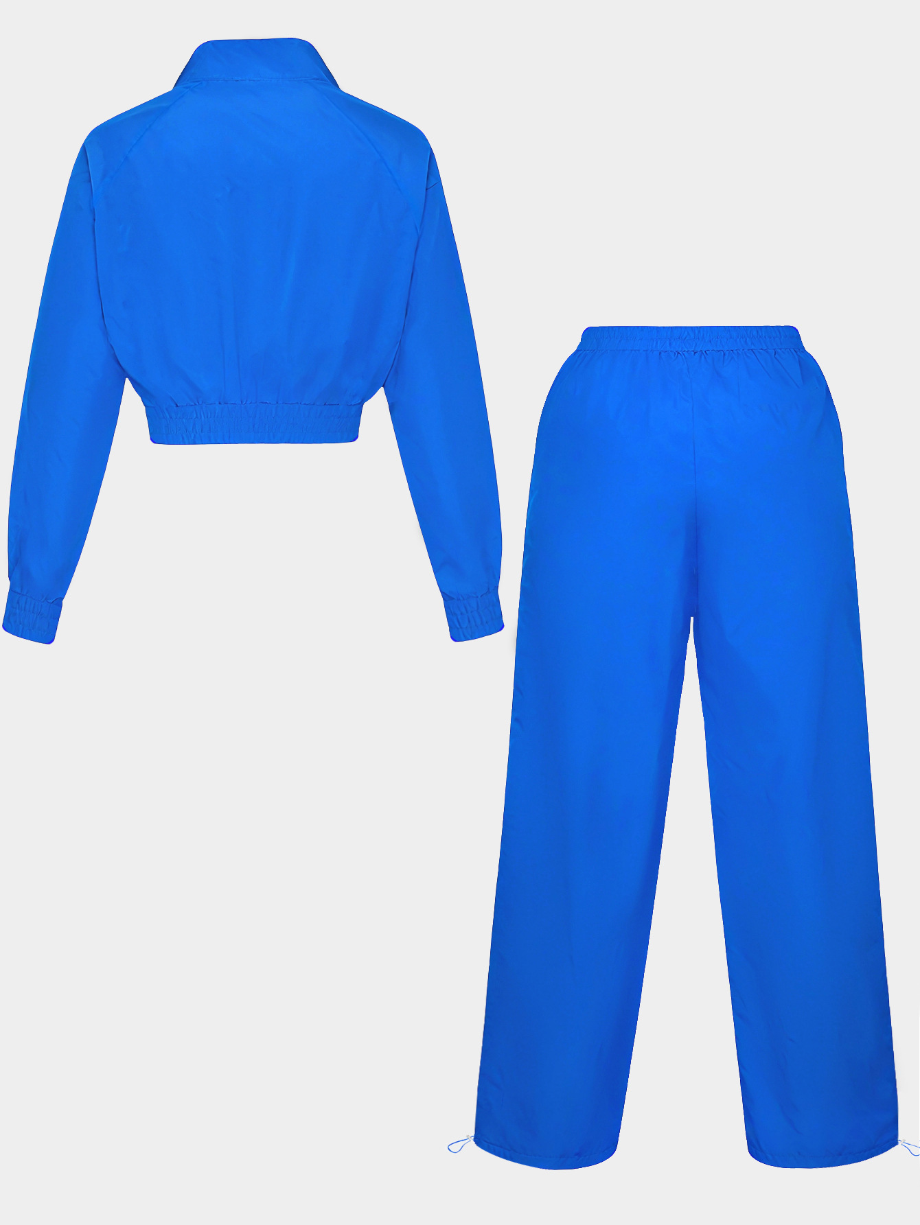 Tracksuit Matching Set Women Cropped Hoodie Sweatshirts hoodrich Women Studded Crop Sweatshirt Shorts Set Full Zip Collar Top High Waist Short femme S - view 8