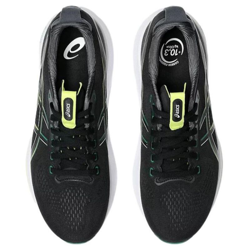 Men's Asics Gel-Kayano 32 Running Shoes with PureGel Cushioning - Breathable White & Jasper Green - view 4