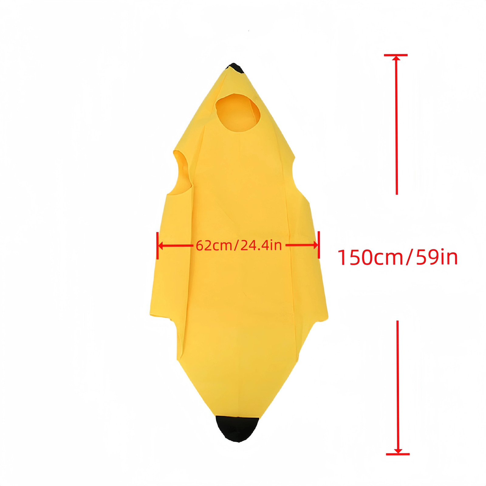 Adult Kids Unisex Funny Banana Cosplay Costume Suit Yellow Halloween Fruit Fancy Party Festival Dance Dress Costume 260902 - view 6
