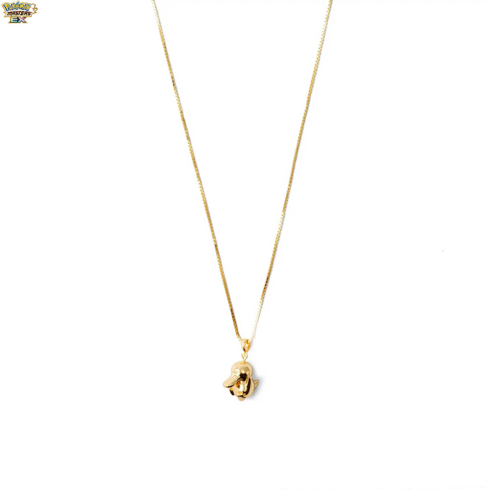 925 sterling silver cartoon Psyduck necklace for men and women trendy Pokmon collarbone chain with cute little duck pendant L260902 - view 5