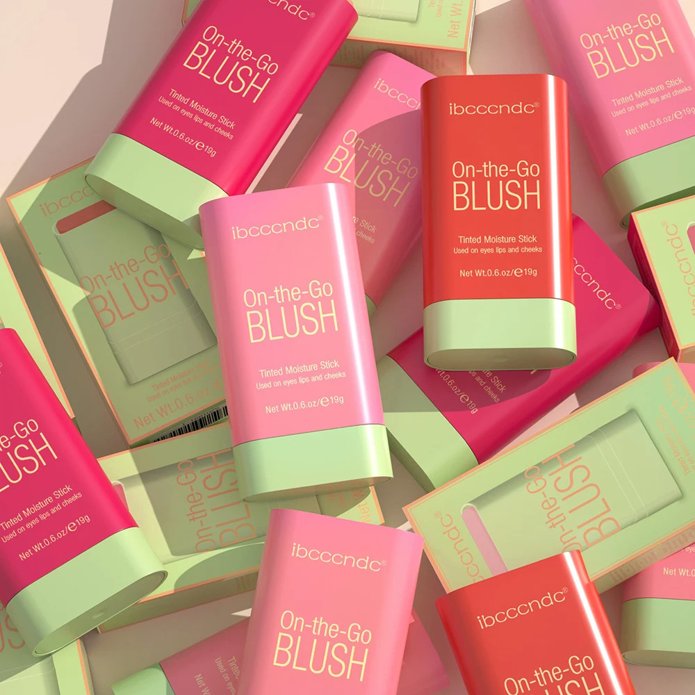 Multi-Functional Blush Stick Easy Color Rouge Blusher Cream Waterproof High Color Rendering Tone Pixi Blush Stick 260902