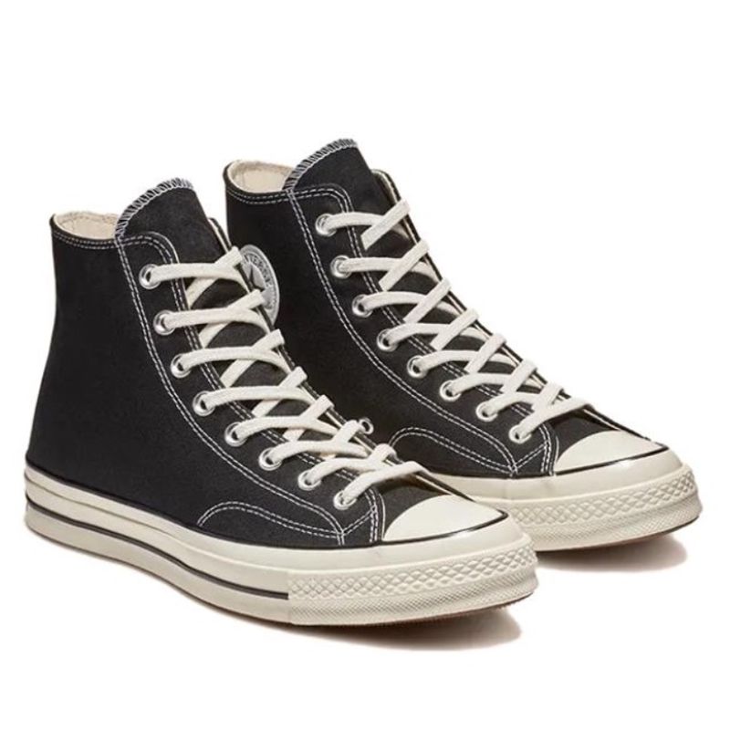 Converse Chuck 70 Classic Retro Black High Top Canvas Sneakers Lightweight Breathable Shoes Durable Non Slip Casual Footwear for Men Women Daily - view 4