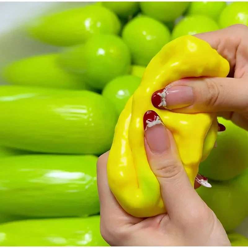 Handmade Crispy Lemon Stress Ball Squeeze Toy Color-Changing Fruit Crunchy Squishy Fidget Ball ASMR Sensory Stress Relief Toy S260902L0Q2 - view 4