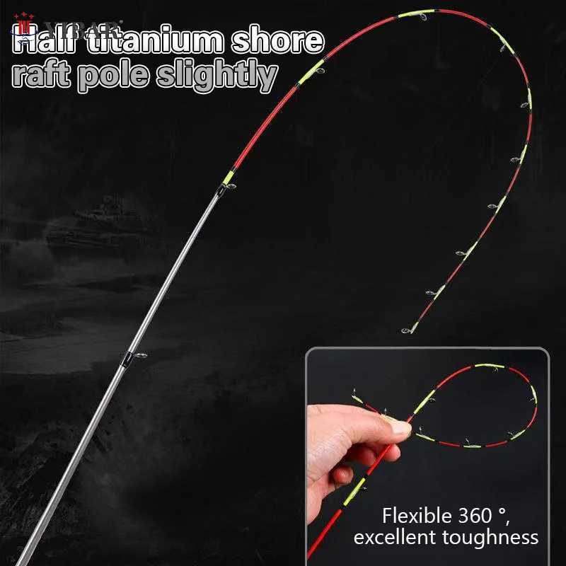 Slightly Nano Glass Fiber Semi-titanium Full Titanium Alloy Rod Tip Ultra-light Rotating Fishing Rod Q260902