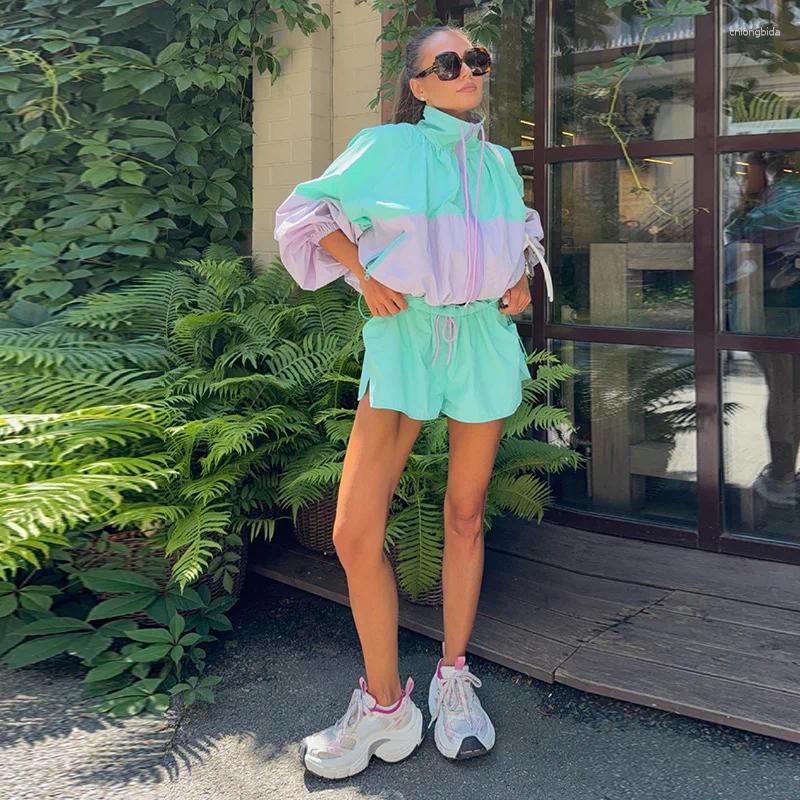Women' s Tracksuits Color Block Two Piece Matching Set S - view 8