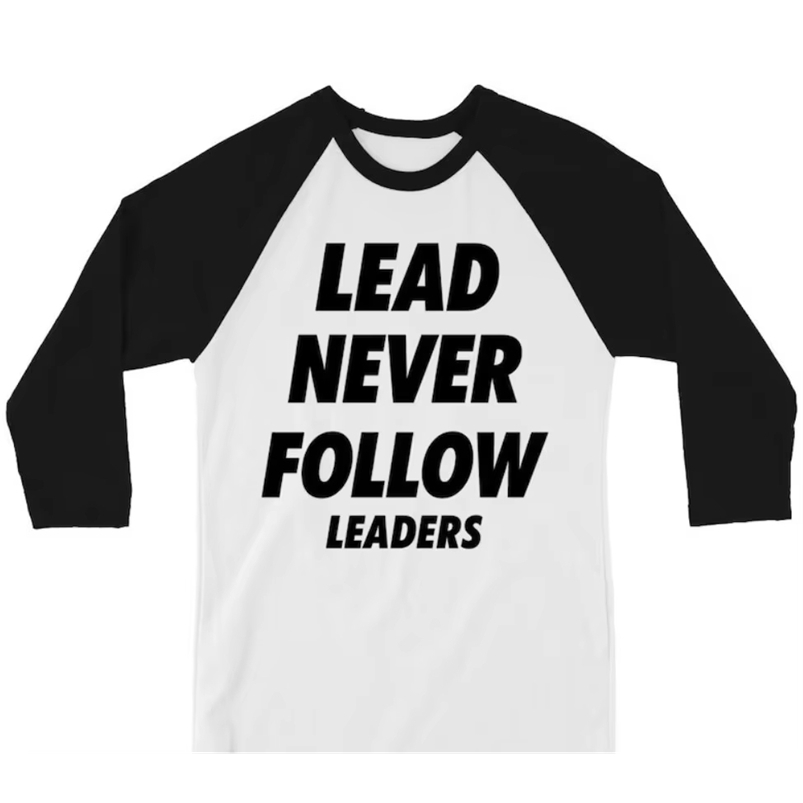 2026 Lead Never Follow Leaders 3D Print Unisex Casual Tshirt Shirt Harajuku Street Round Neck Mens Long Sleeve Training Tees 260824