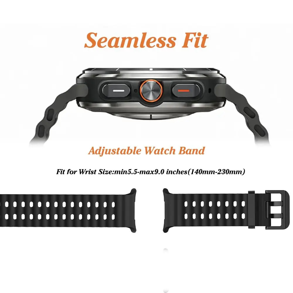 Watch Band For Samsung Galaxy Watch 7 8 Ultra Strap Replacement Rubber Wristband Bracelet For Samsung Galaxy Watch8 Accessories 260902 - view 7