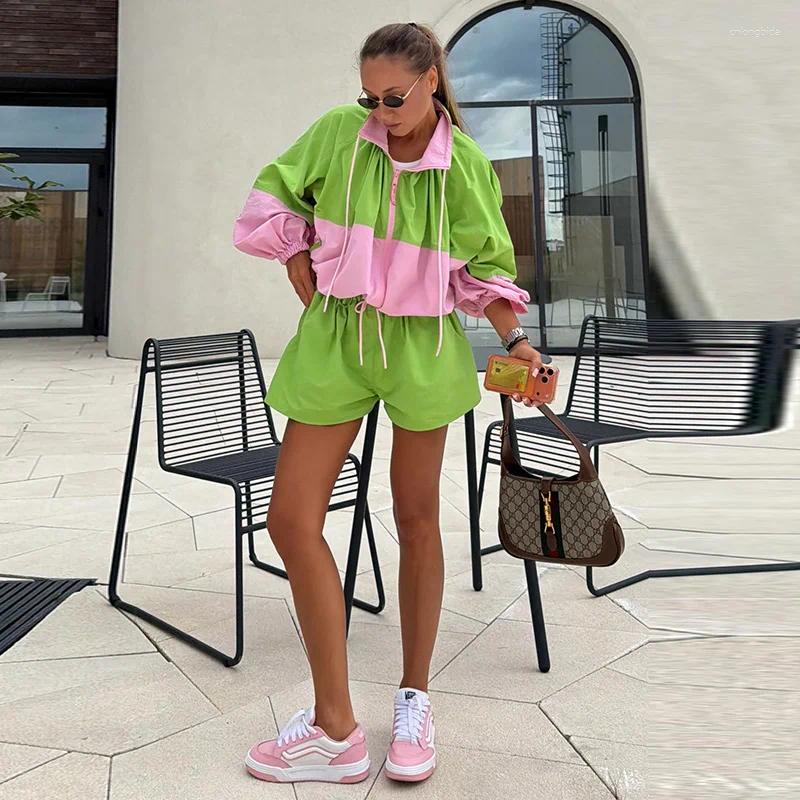 Women' s Tracksuits Color Block Two Piece Matching Set S - view 7