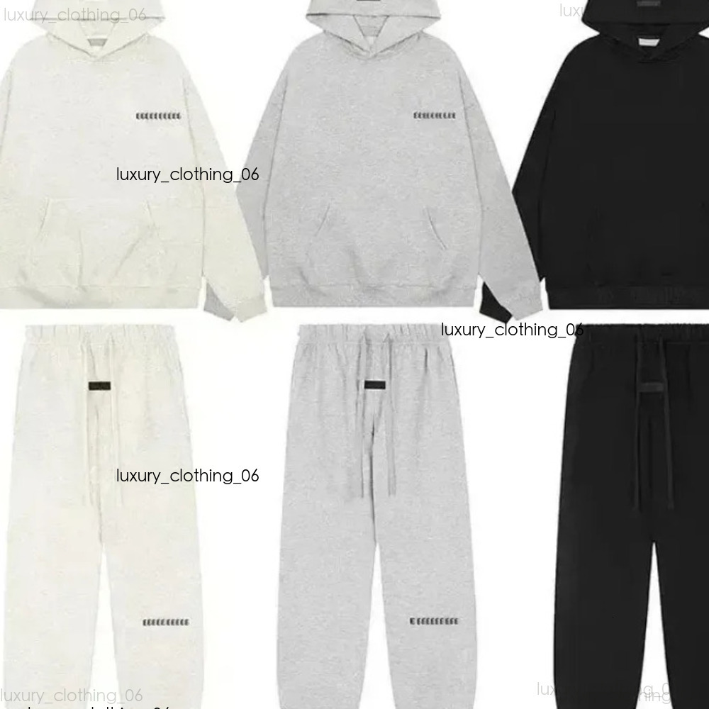 Felpe Con Cappuccio Essentials Da Uomo Luxury Oversize Essentilas Lettera Logo …