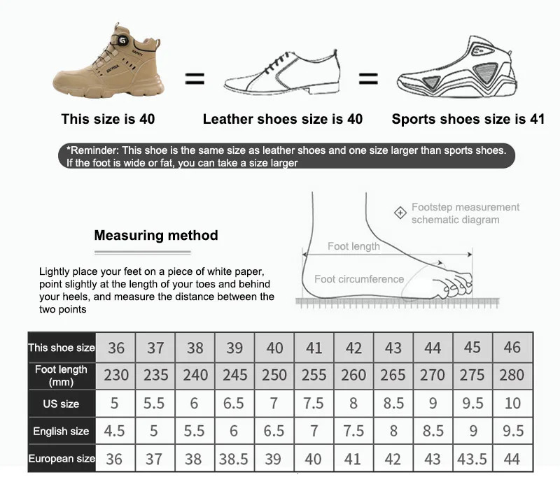 Men Rotating Button Labor Protection Shoes Anti-smash Anti Puncture Safety Shoes Work Boots Steel Toe Shoes Indestructible Shoes 260922 - view 7