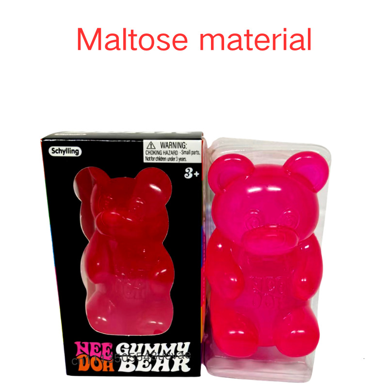 NeeDoh Cute Gummy Bear Maltose Soft Squeeze Blind Box Animal Shaped Squishy Fidget Toy Stress Relief All Ages 3 and Up 26Y0903 - view 3