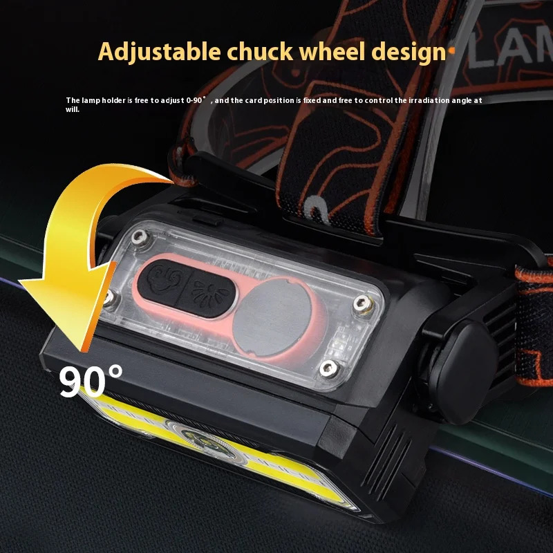 LED Headlamp 6-Modes Powerful Waterproof Headlight Type-C Rechargeable 18650 Head Torch Camping Fishing Emergency Lantern 260902 - view 5