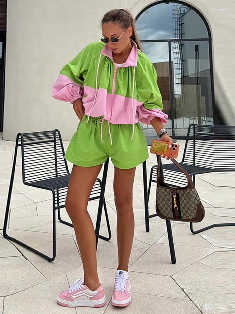 Women' s Tracksuits Color Block Two Piece Matching Set S - view 4