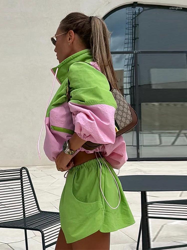 Women' s Tracksuits Color Block Two Piece Matching Set S - view 5