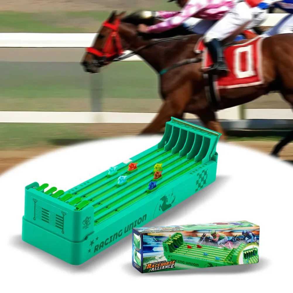 Horse Race Board Game Electronic Desktop Game Battery Powered Horse Racing Machine Set Interactive Family Party Toy C2601008