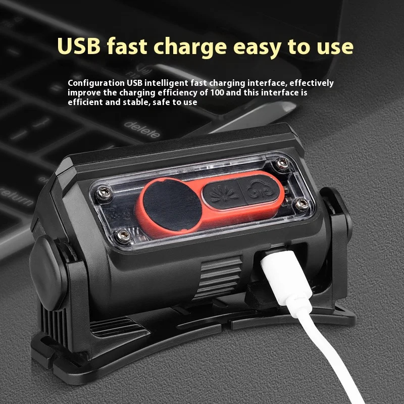 LED Headlamp 6-Modes Powerful Waterproof Headlight Type-C Rechargeable 18650 Head Torch Camping Fishing Emergency Lantern 260902 - view 4