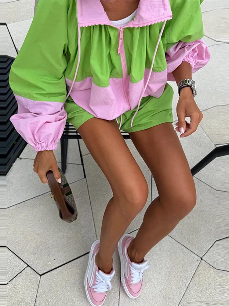 Women' s Tracksuits Color Block Two Piece Matching Set S - view 6