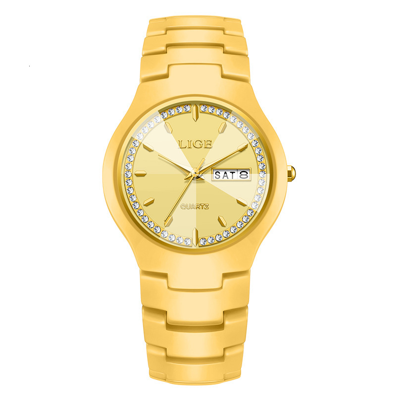 Fashionable Women's High-End Quartz Watch With Calendar, Waterproof, Multifunctional, Couple's Ceramic Watch, - view 5
