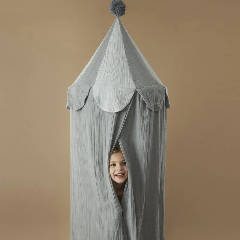 INS Nordic Baby Bed Play Tent Anti Mosquito Cotton Baby Canopy Mosquito Net Princess Bed Canopy Girls Room Decoration Bed Canopy 260904 - view 5