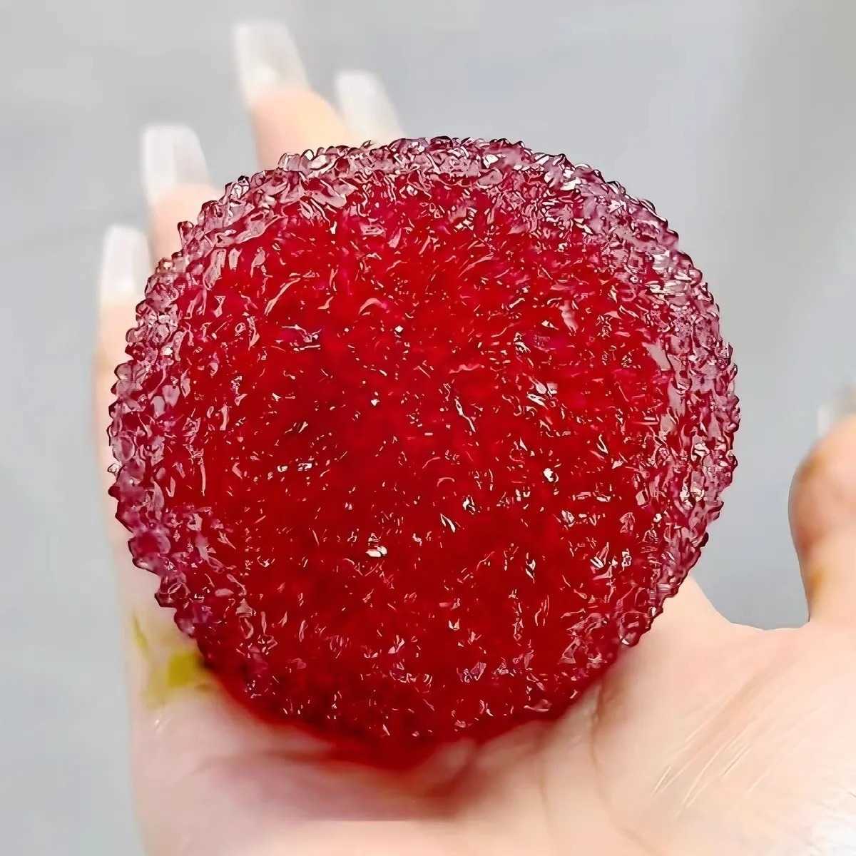 Slushy Bayberry Stress Ball Squishy Toy Shapeable Non-rebound Fidget Toys ASMR Slushy Squeeze Ball Anti Stress for Adults Kids S260904UQFP