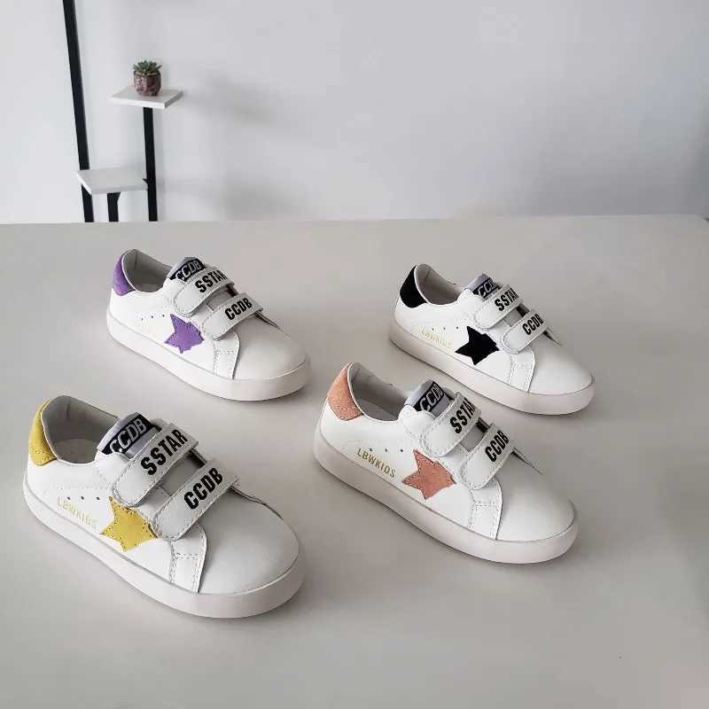 Children Skate Shoe Boy Girl Soft Sole Wear-Resistant Street Sports Shoe Kids Velcro Casual Sneakers Genuine Leather Board Shoes R260904 - view 3