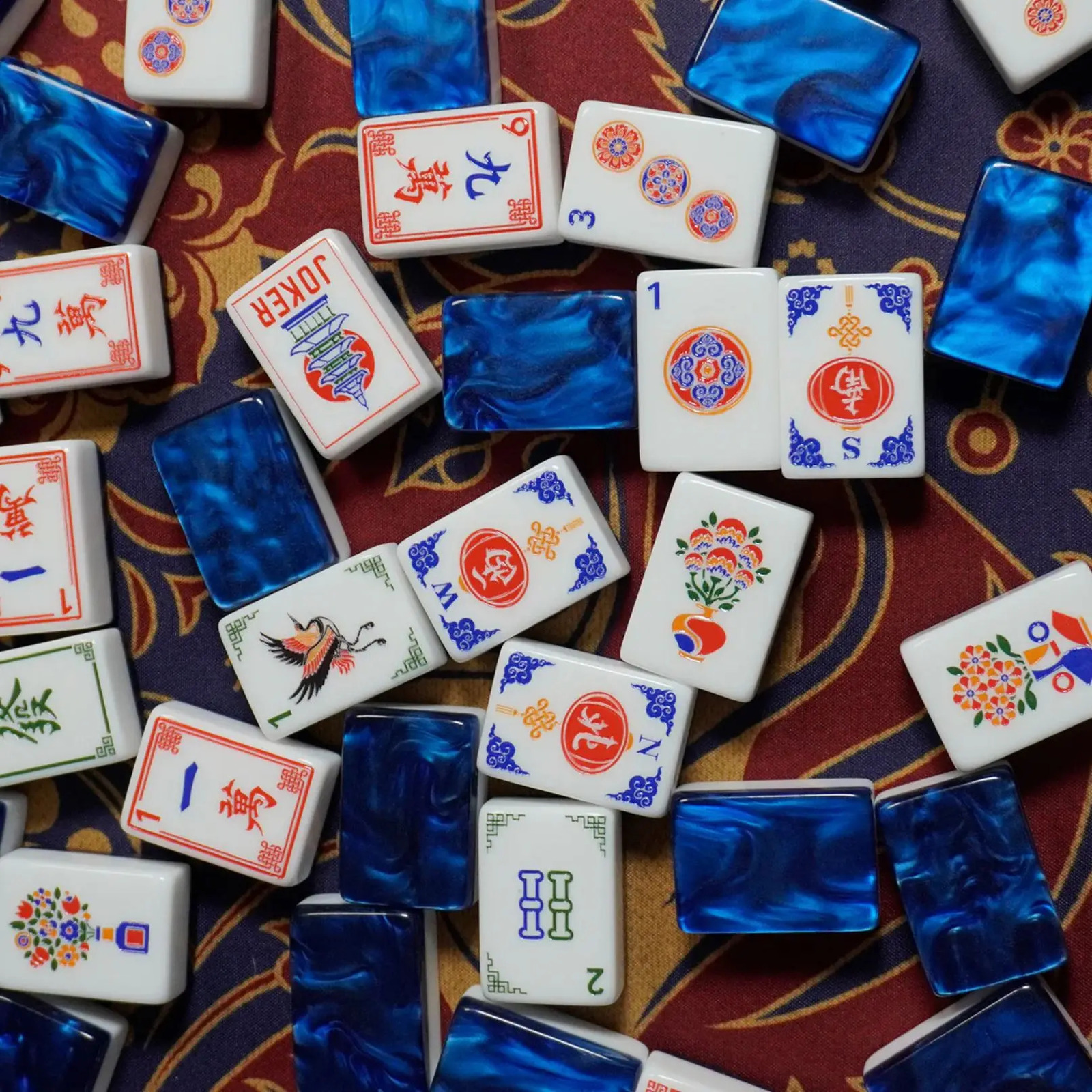 y Acrylic American Mahjong Set 160 Tiles Portable Mah Jongg Game for Gathering Party Leisure Perfect Festival Surprise Gift 260904