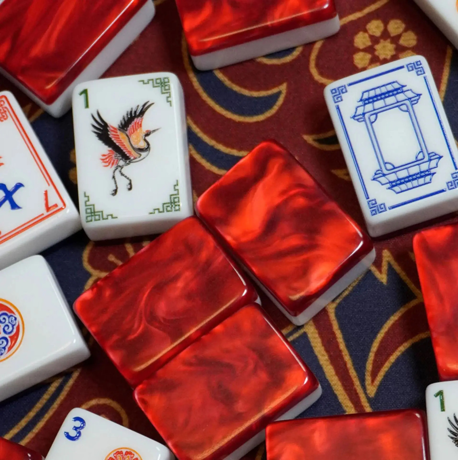 y Acrylic American Mahjong Set 160 Tiles Portable Mah Jongg Game for Gathering Party Leisure Perfect Festival Surprise Gift 260904 - view 3