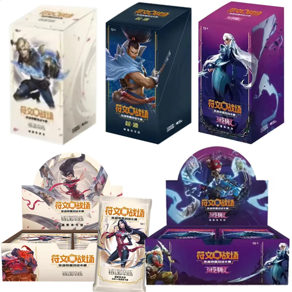 Genuine Riftbound Card Runes Battlefield Soul Forging Tempering Refill Pack Trading Game Collection Gift Toys 260904