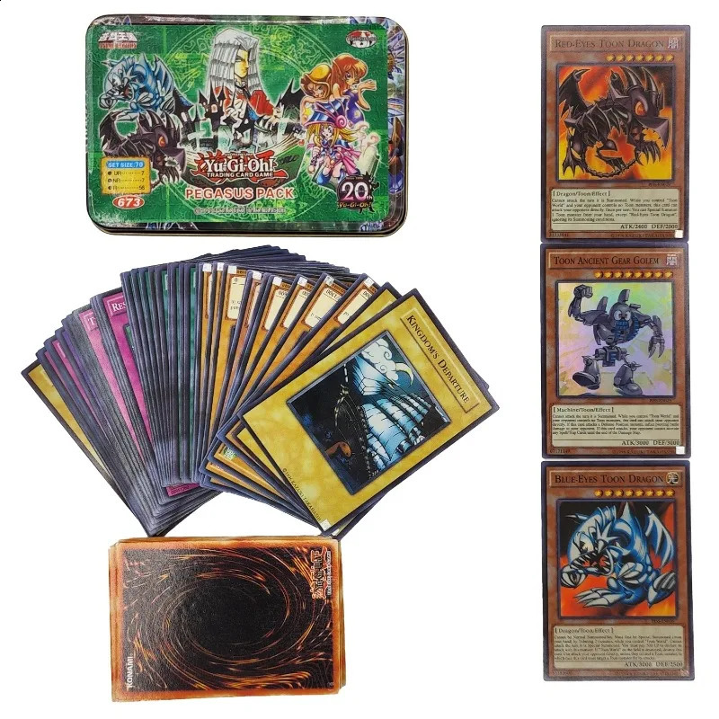 Yu Gi Oh Cards KAIBA PACK 3 Card Deck English TCG Holographic Golden White Dragon Duel Game Collection with Tin Box 260904 - view 5