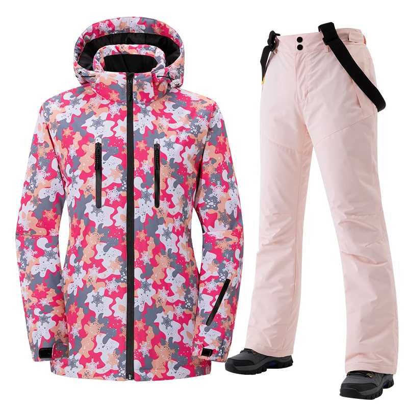 Ski Suit Men Women New Skiing and Snowboarding Sets Outdoor Warm Waterproof Windproof Jacket+Pants Male Female Winter Snow Suit N260903 - view 5