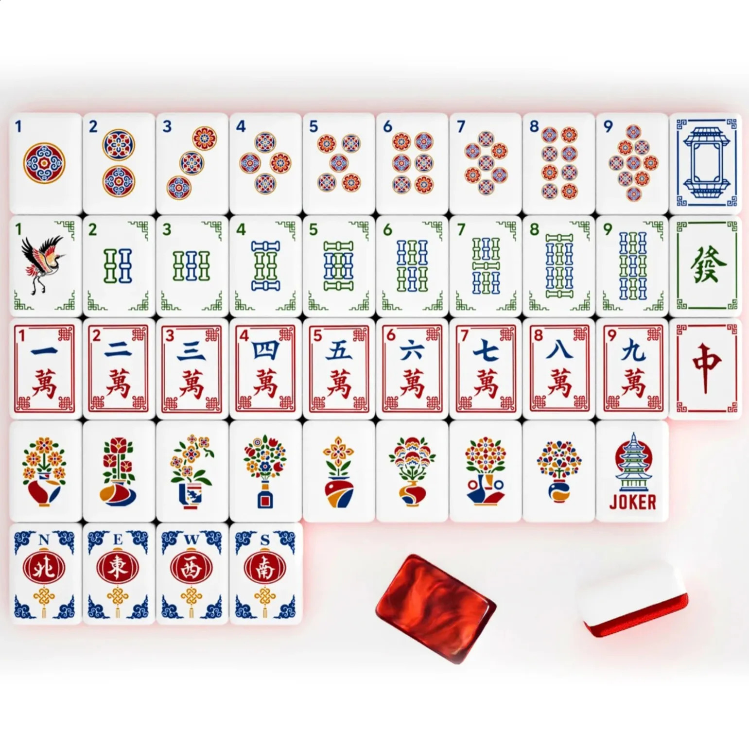 y Acrylic American Mahjong Set 160 Tiles Portable Mah Jongg Game for Gathering Party Leisure Perfect Festival Surprise Gift 260904 - view 6