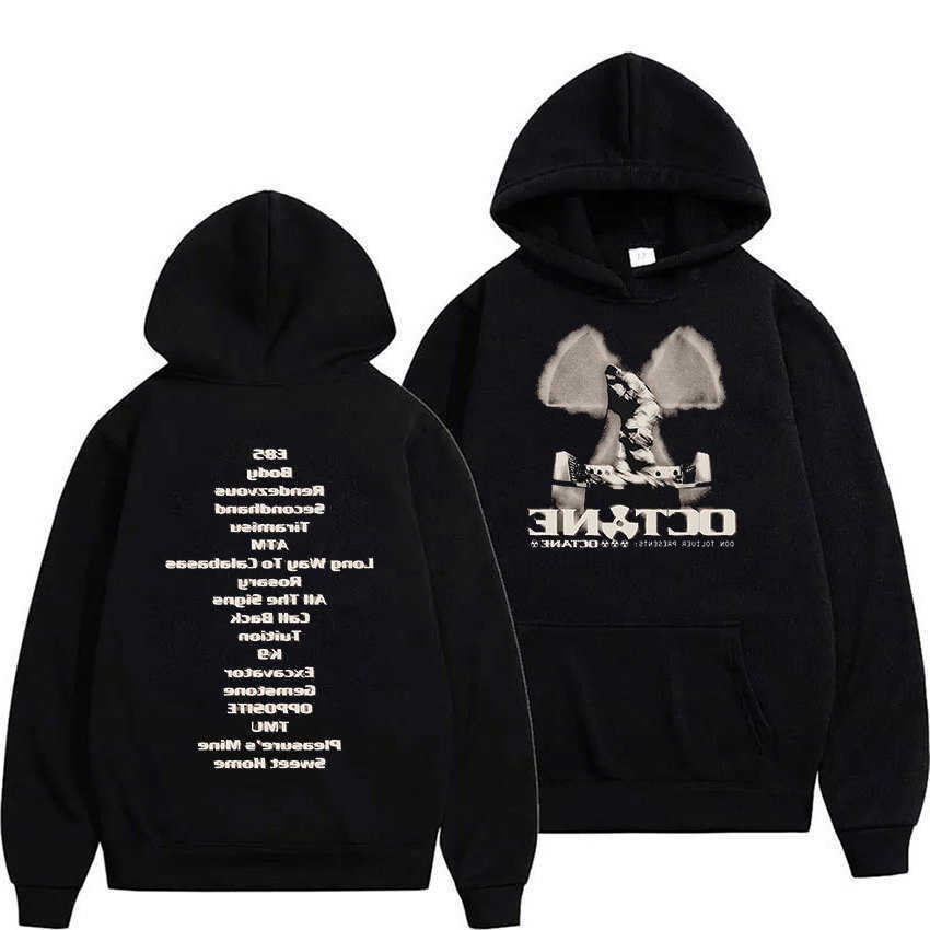 Album Don New Toliver Octane 2026 Print Hoodie Men's Hip Hop Gothic Pullover Sweatshirt Man Vintage Oversized Hoodies Streetwear L260904