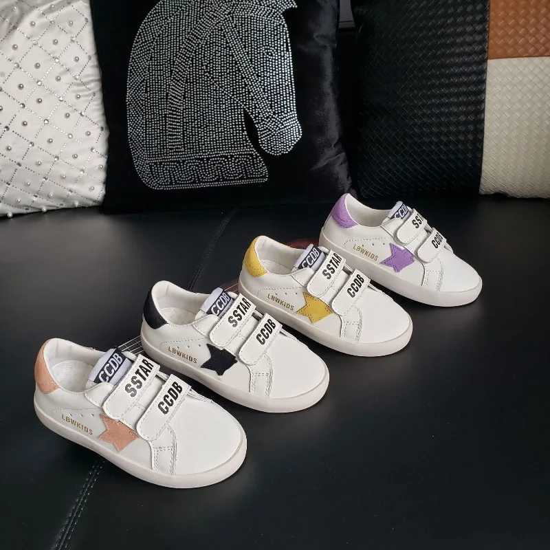 Children Skate Shoe Boy Girl Soft Sole Wear-Resistant Street Sports Shoe Kids Velcro Casual Sneakers Genuine Leather Board Shoes R260904 - view 4