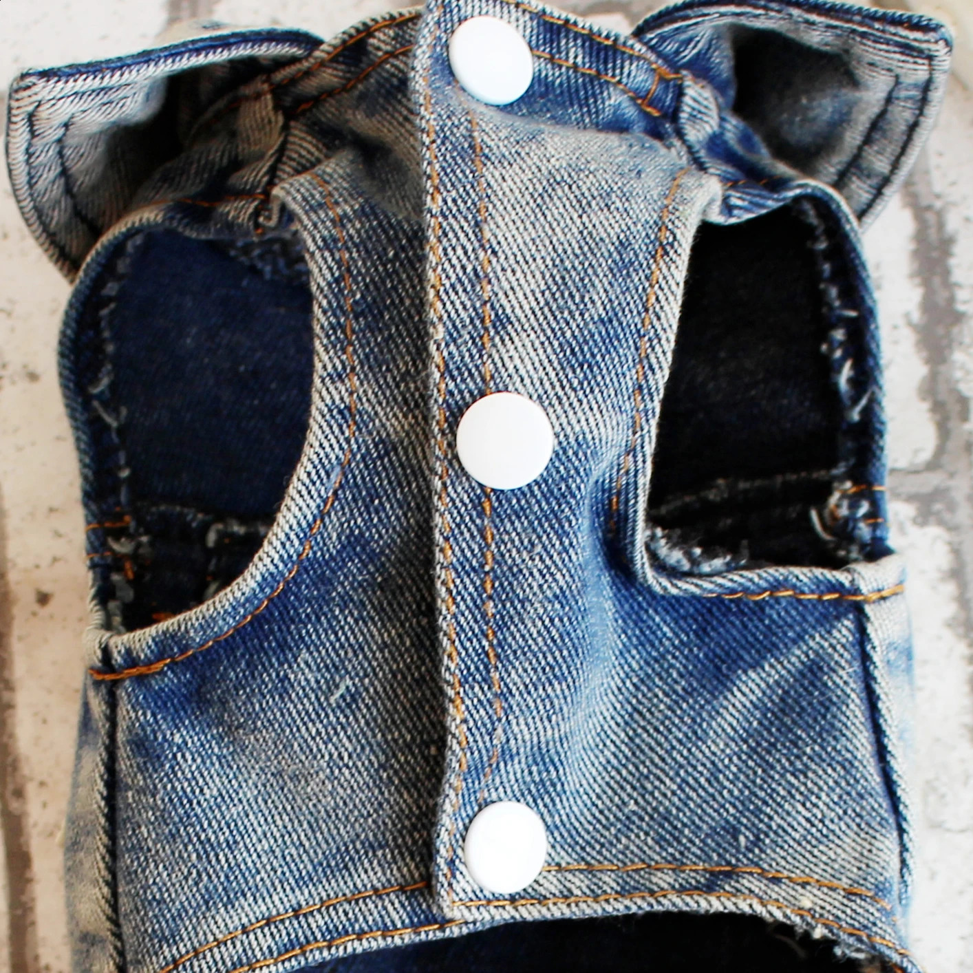 Retro Denim Overalls for Dogs Four Legs Dog Jumpsuit for Chihuahua Cowboy Puppy Kawaii Clothes for Yorkie Spring Pet Costume 260904 - view 5